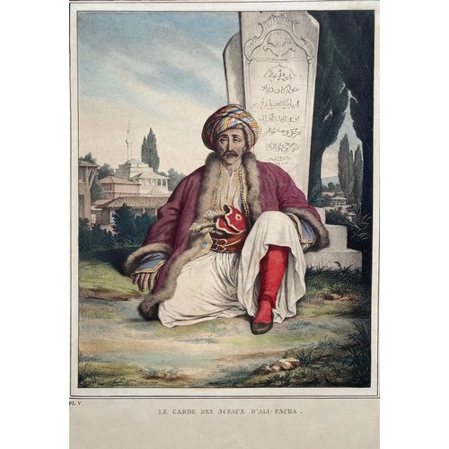 1952 - Louis Dupre (1789-1837), Original lithograph hand coloured with watercolour, Titled Le Garde des Sce... 