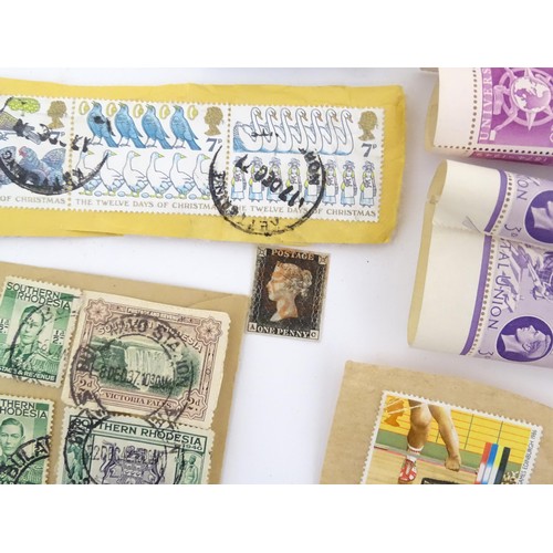 2148 - Stamps: A quantity of assorted Victorian and later postage stamps and commemorative stamps Great Bri... 