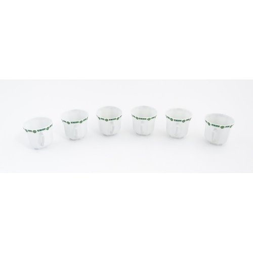 113 - A quantity of French Limoges Philippe Deshoulieres tea / coffee wares comprising six cups and saucer... 