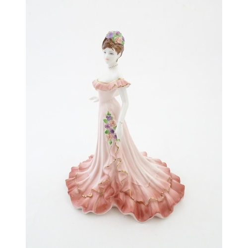 131 - A Coalport limited edition lady Celebration no. 1406 / 1750. Marked under. Approx. 8 3/4