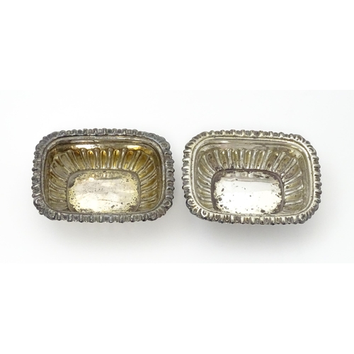 339 - A pair of Victorian silver salts hallmarked Birmingham 1899, maker Hilliard & Thomason. Approx. 2 1/... 