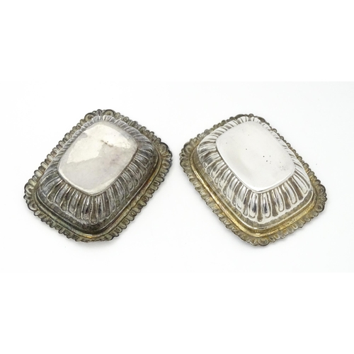 339 - A pair of Victorian silver salts hallmarked Birmingham 1899, maker Hilliard & Thomason. Approx. 2 1/... 