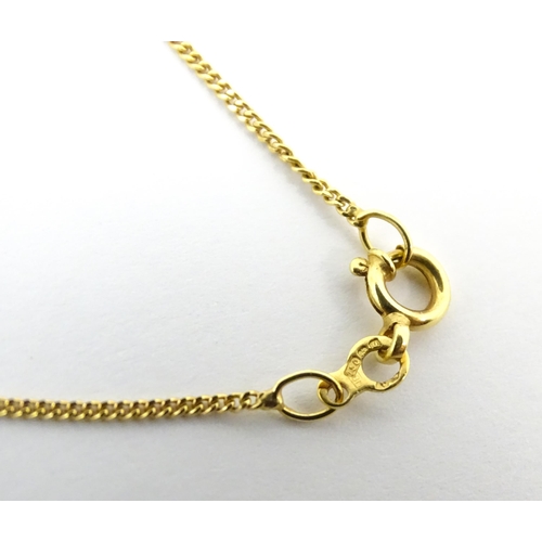 648 - An 18ct gold necklace with heart shaped pendant set with a profusion of diamonds. Approx. 16