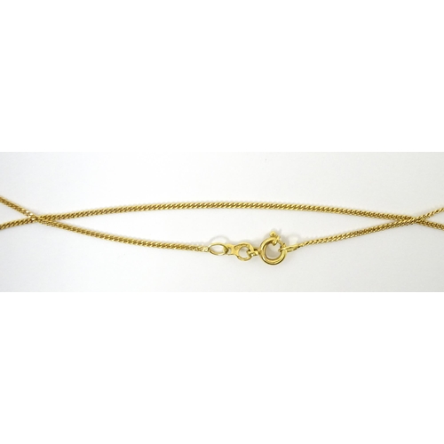 648 - An 18ct gold necklace with heart shaped pendant set with a profusion of diamonds. Approx. 16