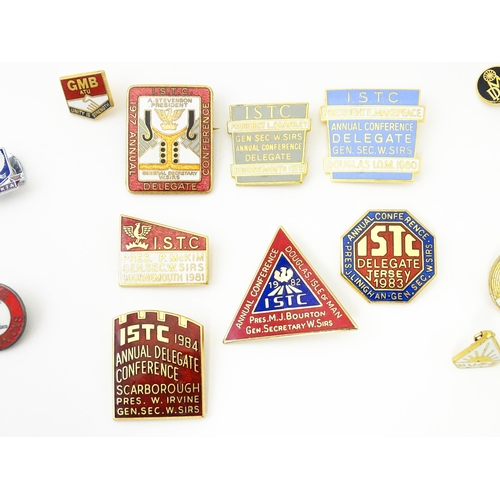 791 - Trade Union Interest: a quantity of assorted badges, pins, etc. to include National Union of Public ... 