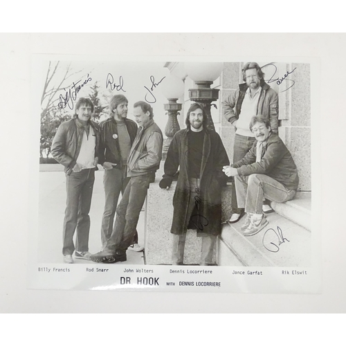 966 - A quantity of signed photographs with autograph signatures to include Shirley Bassey, Nils Lofgren, ... 