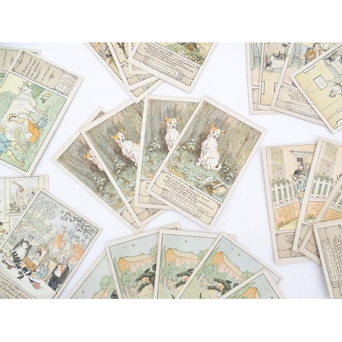 969 - A quantity of 20thC Randolph Caldecott picture postcards illustrating various children's stories and... 