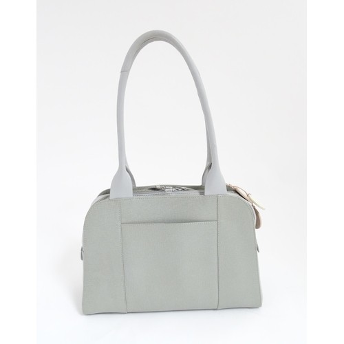 1398 - Vintage fashion / clothing: A grey Radley Millbank leather handbag with original dust bag. Width app... 