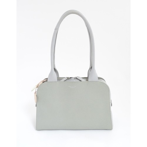 1398 - Vintage fashion / clothing: A grey Radley Millbank leather handbag with original dust bag. Width app... 