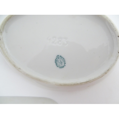 140 - A quantity of Royal Copenhagen items to include a tray with butterfly detail marked 1528, a pin dish... 