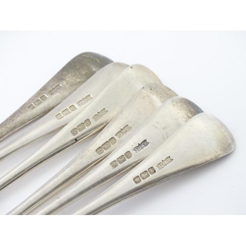 259 - A set of six silver dessert forks hallmarked Sheffield 1915, maker James Dixon & Sons Ltd. Approx. 7... 