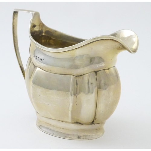 282 - A George III silver cream jug,  hallmarked London c1805. Approx 4