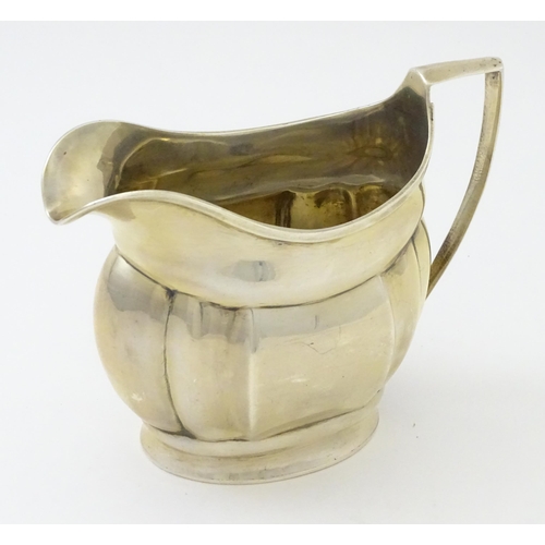 282 - A George III silver cream jug,  hallmarked London c1805. Approx 4