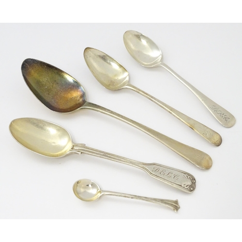 320 - Assorted silver items to include sugar tongs hallmarked Sheffield 1914 maker James Dixon & Sons. An ... 