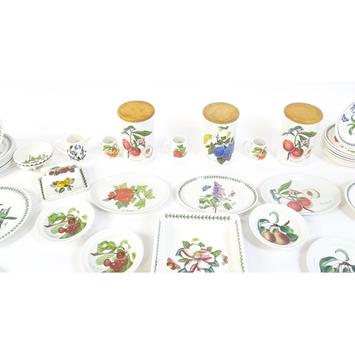 145 - A quantity of Portmeirion dinner wares to include plates, serving dishes, bowls, butter dish and cov... 