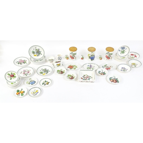 145 - A quantity of Portmeirion dinner wares to include plates, serving dishes, bowls, butter dish and cov... 