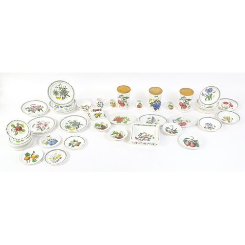 145 - A quantity of Portmeirion dinner wares to include plates, serving dishes, bowls, butter dish and cov... 