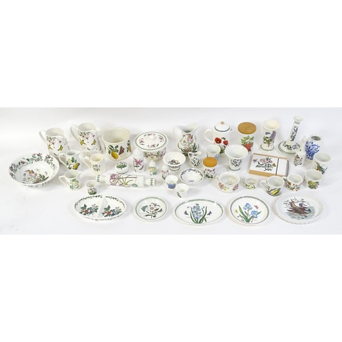 146 - A large quantity of Portmeirion wares to include serving plates, jugs, bowls, vases, cafetiere, cand... 