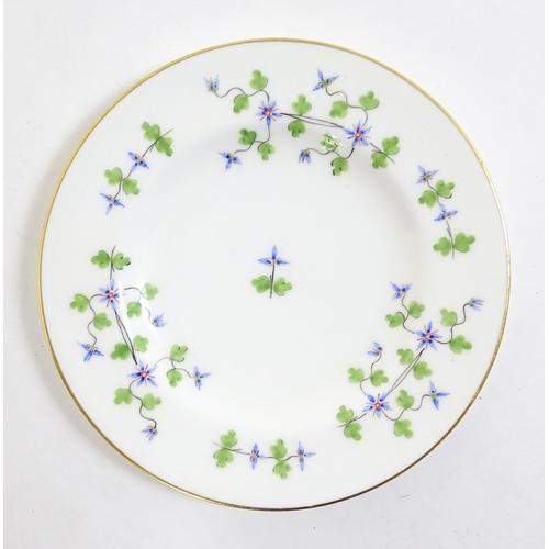 147 - A large quantity of Minton dinner wares in the Cornflower pattern to include, plates, soup dishes, s... 