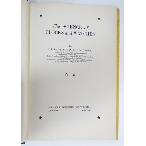 950 - Clock / Horology Interest Books: A quantity of reference books on the subject of clocks and watches ... 