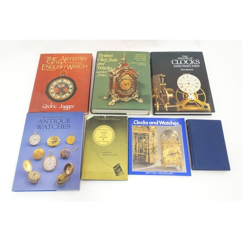 950 - Clock / Horology Interest Books: A quantity of reference books on the subject of clocks and watches ... 