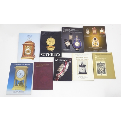 952 - Clock / Horology Interest Books: A quantity of assorted reference books on the subject of clocks to ... 