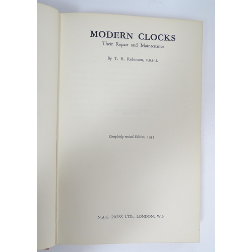 952 - Clock / Horology Interest Books: A quantity of assorted reference books on the subject of clocks to ... 