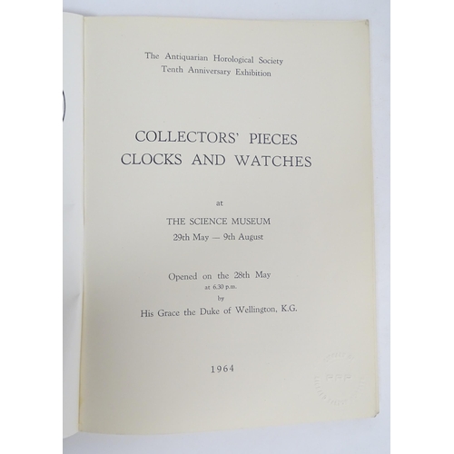 952 - Clock / Horology Interest Books: A quantity of assorted reference books on the subject of clocks to ... 