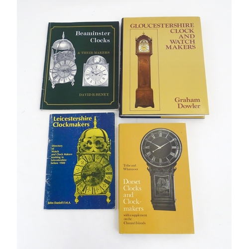 953 - Clock / Horology Interest Books: Four reference books on the subject of clock and watch makers compr... 