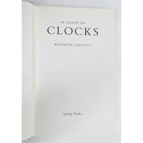 954 - Clock / Horology Interest Books: A quantity of assorted books comprising The Country Life Internatio... 