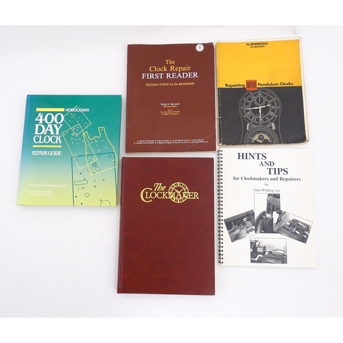 955 - Clock / Horology Interest Books: A quantity of assorted reference books on the subject of clock rest... 