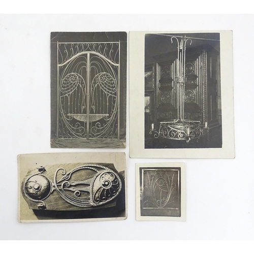 958 - A quantity of French photographic prints Art Nouveau / Art Deco design pieces to include wrought iro... 