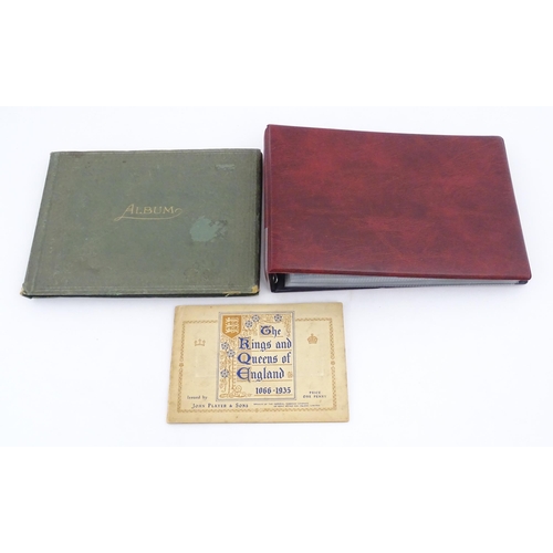 964 - A quantity of tea and cigarette cards within three albums, examples from various series including Jo... 