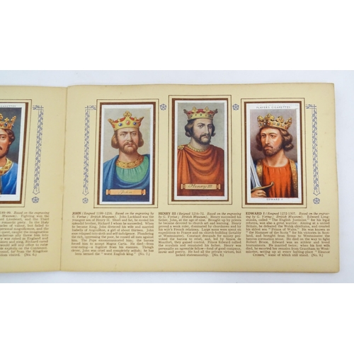 964 - A quantity of tea and cigarette cards within three albums, examples from various series including Jo... 