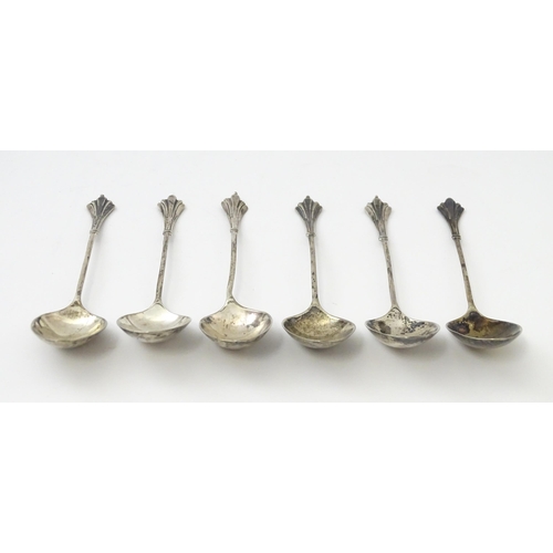 359 - A set of six Victorian silver Albany pattern teaspoons hallmarked Sheffield 1897 maker James Deakin ... 