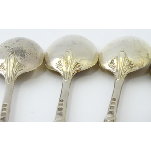 444 - A set of twelve silver Albany pattern teaspoons, hallmarked London 1961, maker C J Vander Ltd. - App... 