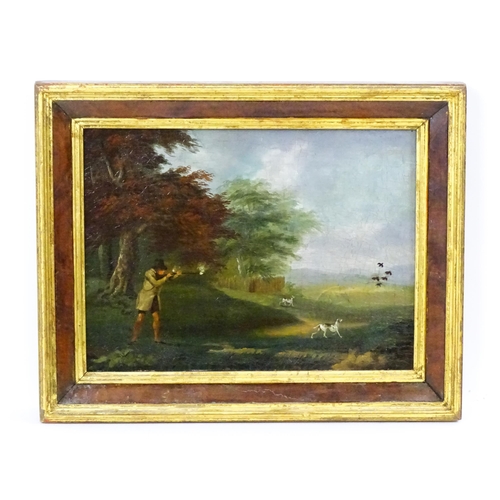 1878 - Manner of Philip Reinagle, 19th century, Oil on board, The Shoot, A landscape scene with country gen... 