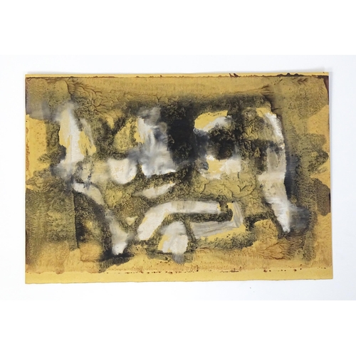 1986 - 20th century, Watercolour, An abstract composition in black and white. In the manner of Alexander Ma... 