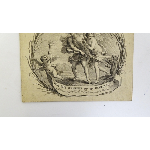 2000 - A quantity of 17th and 18thC Bartolozzi engravings to include Apollo & Daphne, Orpheus & Eurydice, V... 