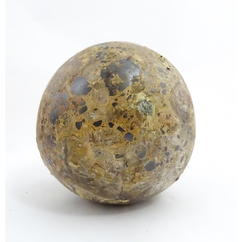 1089 - Natural History / Geology Interest: A large polished hardstone specimen sphere. Approx. 6