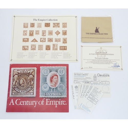 512 - The Empire Collection - A limited edition set of silver gilt replicas of British Empire postal stamp... 