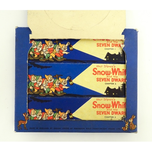 1215A - A quantity of 20thC magic lantern slides, to include Walt Disney's Snow White & the Seven Dwarfs, Mi... 