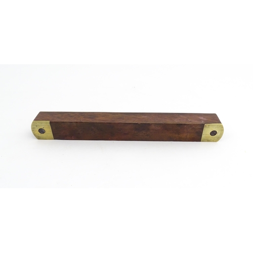 1219 - Militaria : A 20thC W. Marples & Sons spirit level with broad arrow mark. Together with another, a m... 