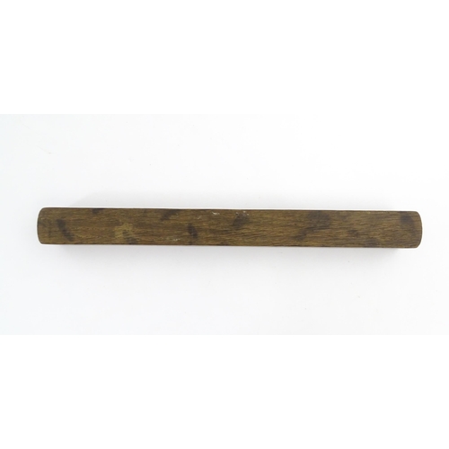 1219 - Militaria : A 20thC W. Marples & Sons spirit level with broad arrow mark. Together with another, a m... 