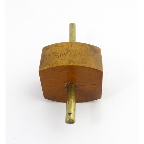 1219 - Militaria : A 20thC W. Marples & Sons spirit level with broad arrow mark. Together with another, a m... 