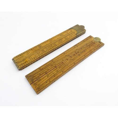 1219 - Militaria : A 20thC W. Marples & Sons spirit level with broad arrow mark. Together with another, a m... 