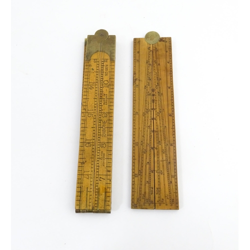 1219 - Militaria : A 20thC W. Marples & Sons spirit level with broad arrow mark. Together with another, a m... 