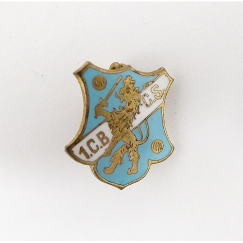 1243 - A quantity assorted mid 20thC pins, badges, etc to include a Civil Defence Corps lapel badge with en... 