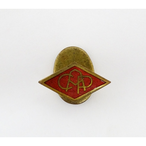 1243 - A quantity assorted mid 20thC pins, badges, etc to include a Civil Defence Corps lapel badge with en... 