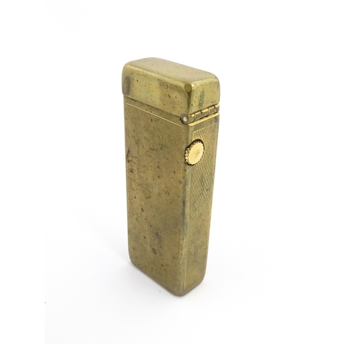 1251 - A Dunhill 'Rollagas' pocket lighter, stamped under. Approx 2 1/2